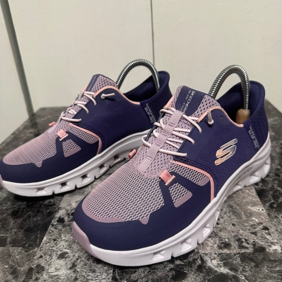 Skechers Slip Ins Womens Sz 7 Glide Step Pro 150420 Purple & Pink Comfort - Picture 13 of 14